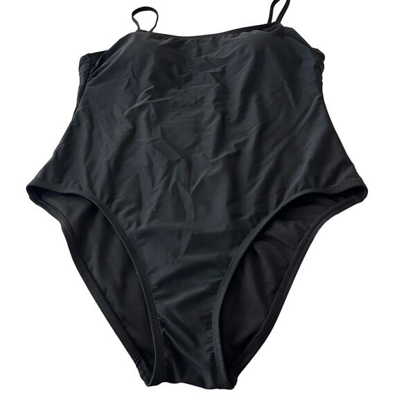 HURLEY ONE- PIECE SWIM SUIT, WOMENS, XXL, BLACK, PADDED BRA, ADJUST THIN STRAPS - Picture 3 of 12